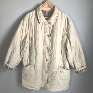 BURBERRY Diamond Quilted Jacket Sz L